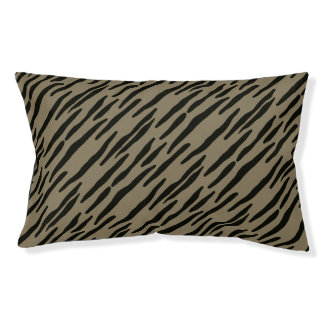 Custom dog bed zebra with coordinating accessories
