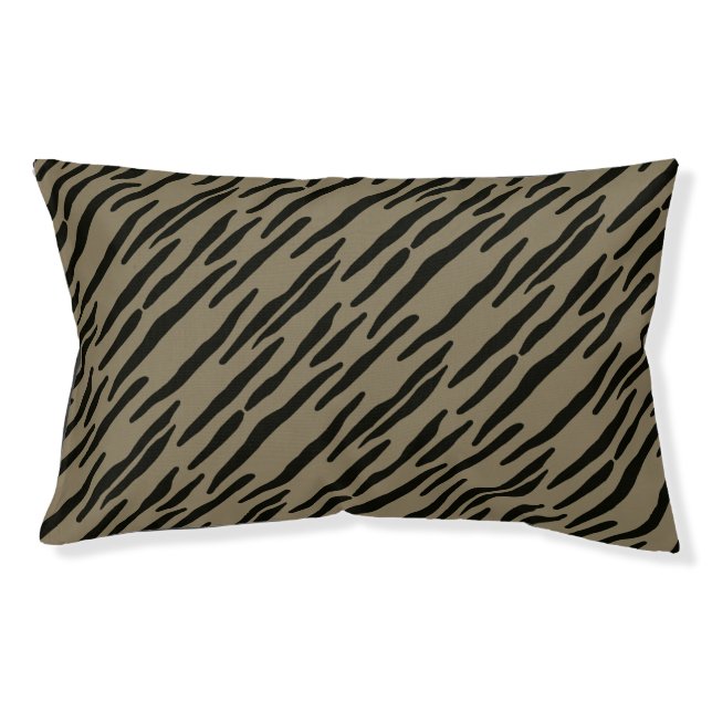 Custom dog bed zebra with coordinating accessories (Front)