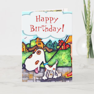 Custom Dog Birthday Card