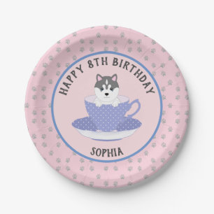 Custom Dog Birthday Party Plate