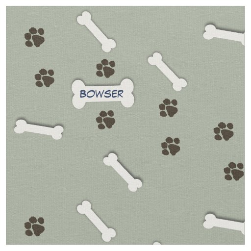 Custom Dog Bone Fabric