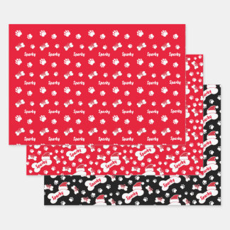Custom Dog Bone Wrapping Paper Sheets
