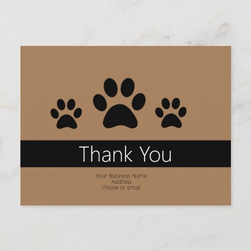 Custom Dog Business Thank You Notes