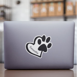 Custom Dog Cat Paw Pet personalized Sticker