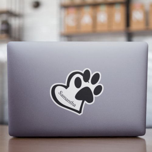 Custom Dog Cat Paw Pet personalized Sticker