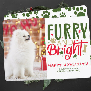 Custom Dog Christmas Photo Personalized Picture Holiday Card