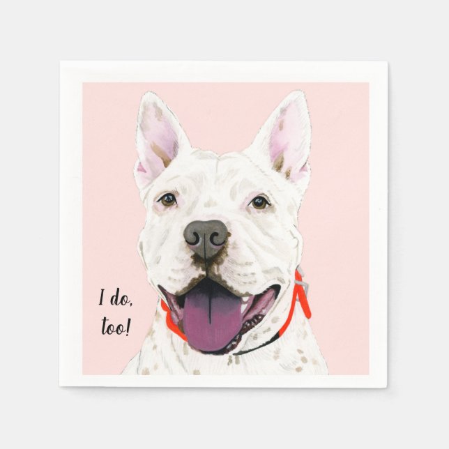  Custom Dog Cocktail Napkin (Front)