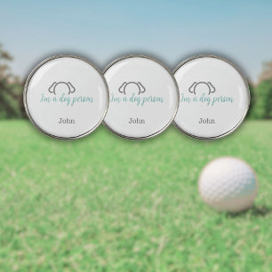 Custom Dog Dad Dog Ears Golf Ball Marker