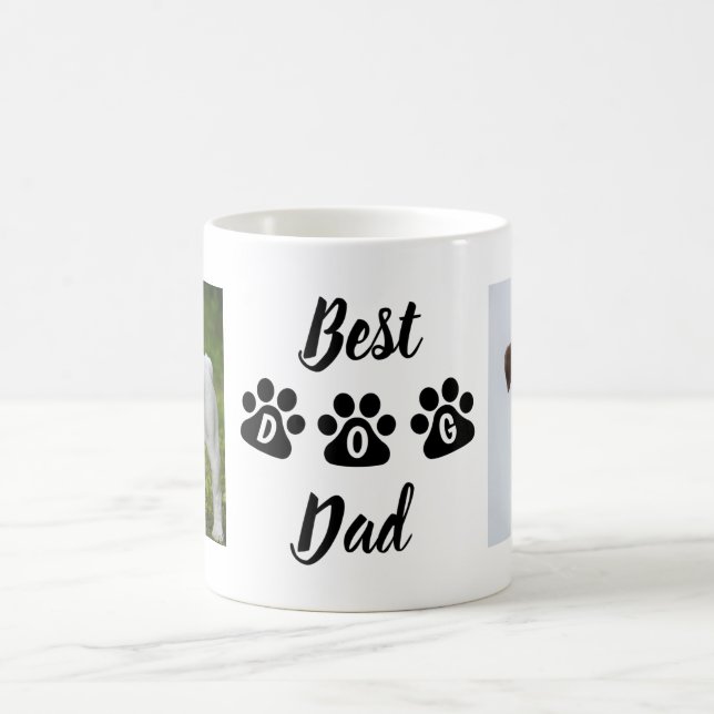 Custom Dog Dad Mug, Dog Father Mug, Dog Dad Gift,  Coffee Mug (Center)