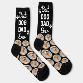 Custom DOG DAD Personalized Pattern Pet Photo Crew Socks (Right)