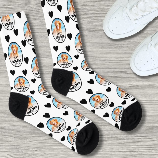 Custom Dog Dad Pet Photo Socks (Custom Dog Dad Pet Photo Socks)