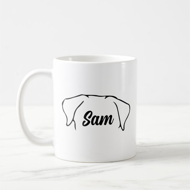 Custom Dog Ears Coffee Mug (Left)