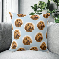 Custom Dog Face | Light Blue Personalised Photo