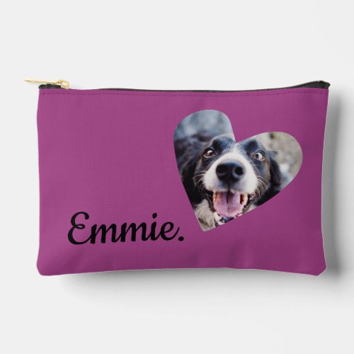 Custom Dog Face Makeup Bag Cosmetic Pouch