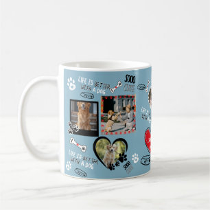 Custom Dog Face Mug, Personalized Dog Photo Coffee Mug