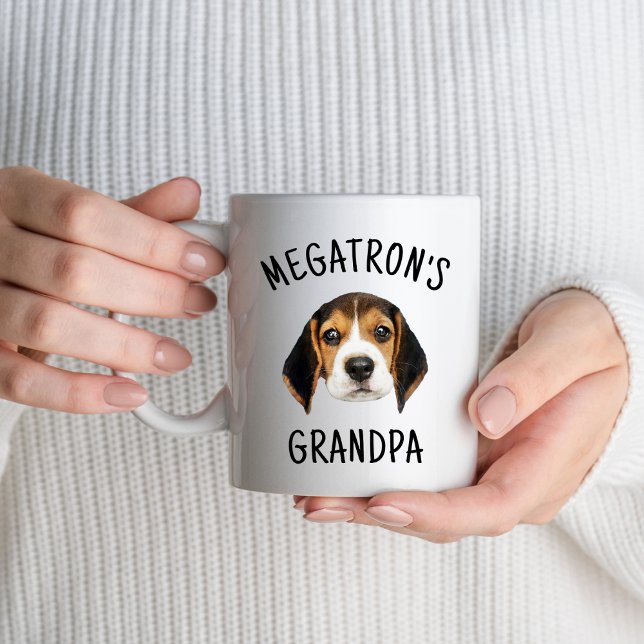 Custom Dog Face Name Pet Photo Dog Mom Pet Lovers Mug (Creator Uploaded)