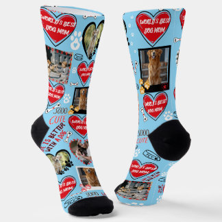 Custom Dog Face Socks, Personalized Dog Photo Socks