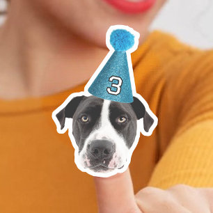 Custom Dog Face Stickers, Custom Face Birthday  Sticker