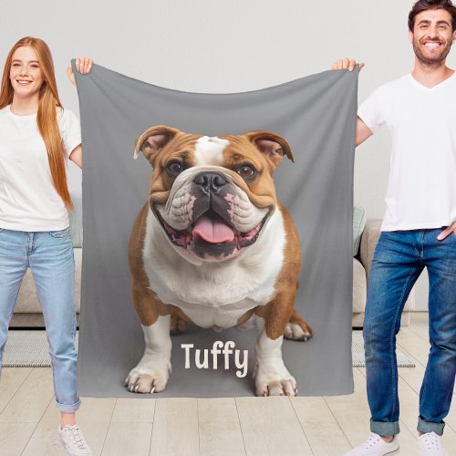 Custom Dog Fleece Blanket Pet Parent Gift Idea 