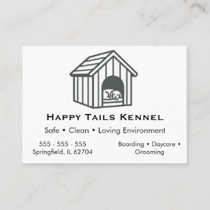 Custom Dog Kennel Business Card 