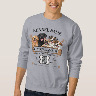 Custom Dog Kennel Shirt with Name & QR Code