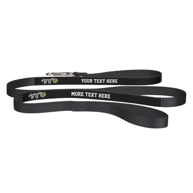 Custom dog leash with cute yellow tennis ball logo (Full)