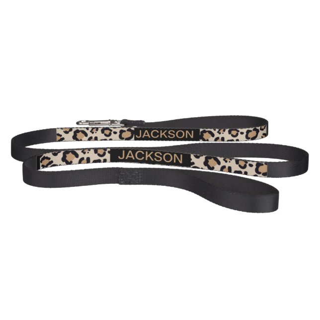 Custom dog leash with name or phone. (Full)