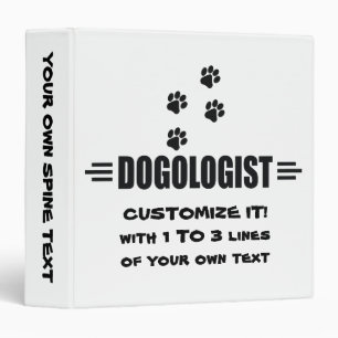 Custom Dog Lover 3 Ring Binder