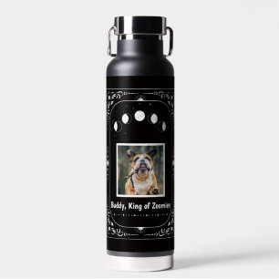 Custom Dog Lover Funny Keepsake Pet Photo Mom Dad Water Bottle