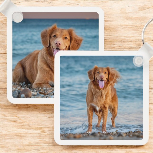 Custom Dog Lover Personalized Pet Photo Keychain (Creator Uploaded)