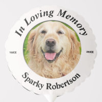 Custom Dog Memorial  Balloon