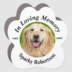 Custom Dog Memorial Car Magnet
