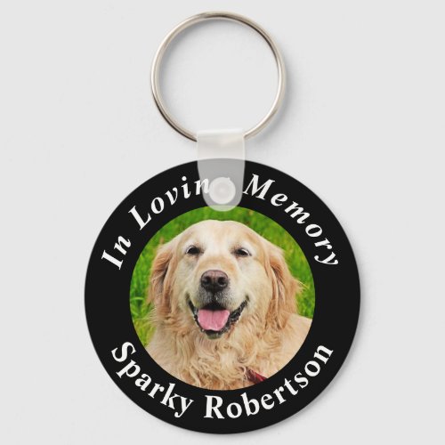 Custom Dog Memorial Keychain