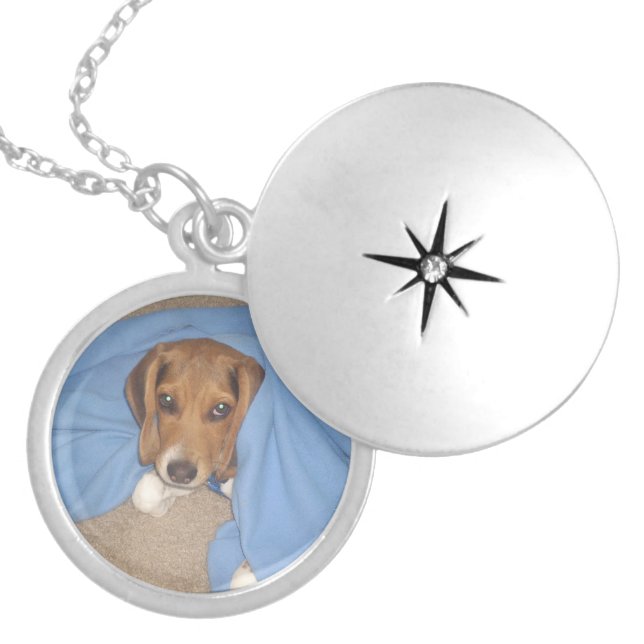 Custom dog memorial locket (Front)