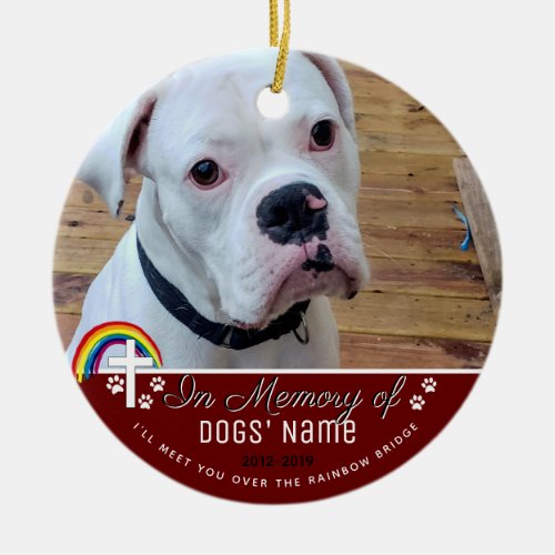 Custom Dog Memorial Ornaments _ Pet Memory Gifts
