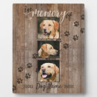 Custom Dog Memorial Rustic Wood Look Keepsake