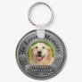 Custom Dog Memorial Silver Keychain