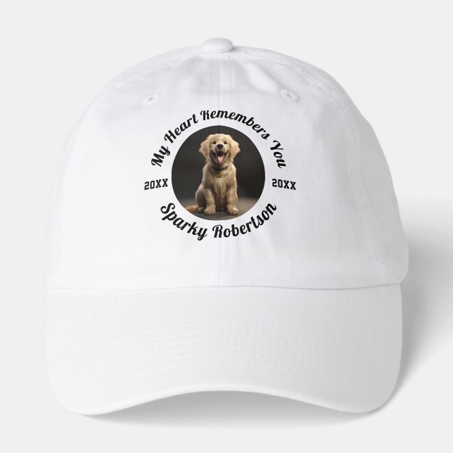 Custom Dog Memory & Remembrance Design Hat (Front)