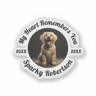 Custom Dog Memory & Remembrance Design Sticker