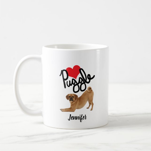 Custom Dog Mom Coffee Mug (Left)