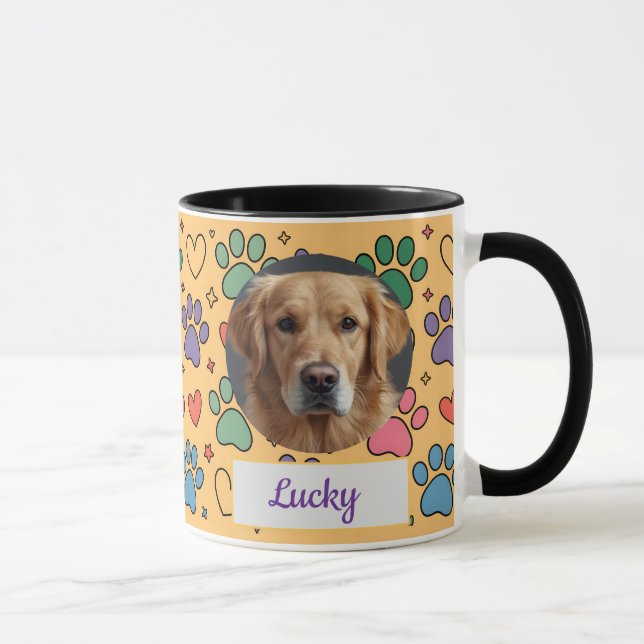 Custom Dog Mom, Dog Dad, Personalize Gift Mug (Right)