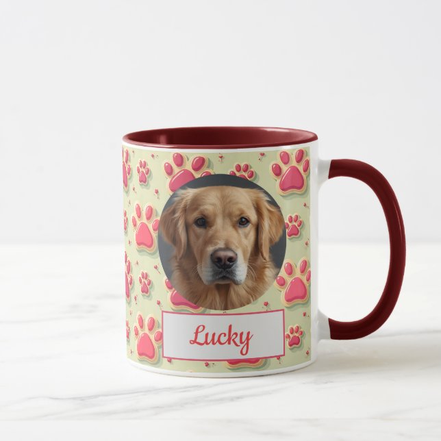 Custom Dog Mom, Dog Dad, Personalize Gift Mug (Right)