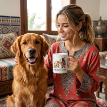 Custom Dog Mom of Cute Australian Shepherd 