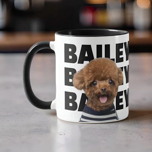 Custom Dog Name Photo Pet Lover Gift Mug