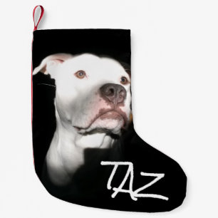 Custom Dog Name Photo Small Christmas Stocking