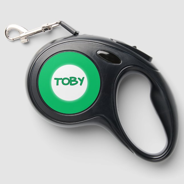 Custom Dog Name Retractable Dog Leash (Front)