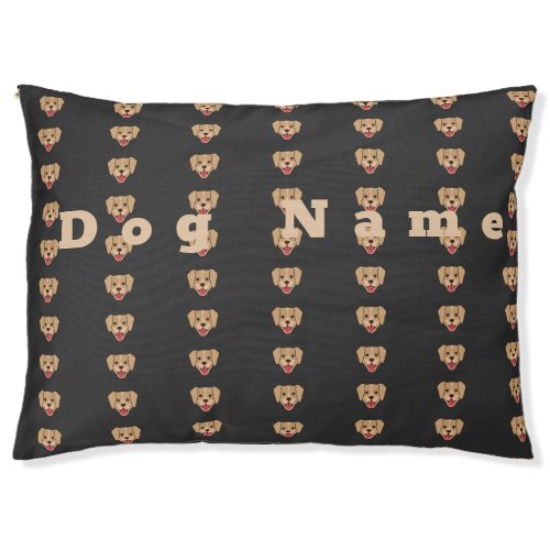 Custom Dog Name Text Puppy Dog Image Outdoor Pet Bed