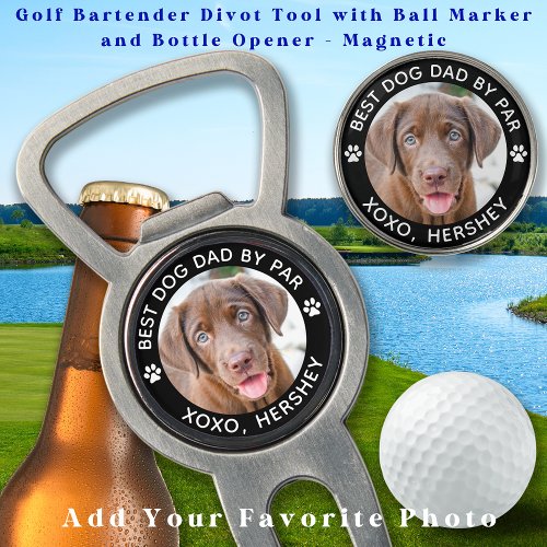 Custom Dog Pet Photo Personalized Paw Print Golf Divot Tool