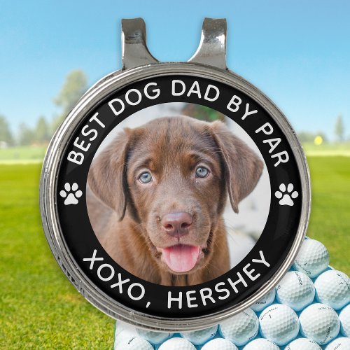 Custom Dog Pet Photo Personalized Paw Print Golf Hat Clip