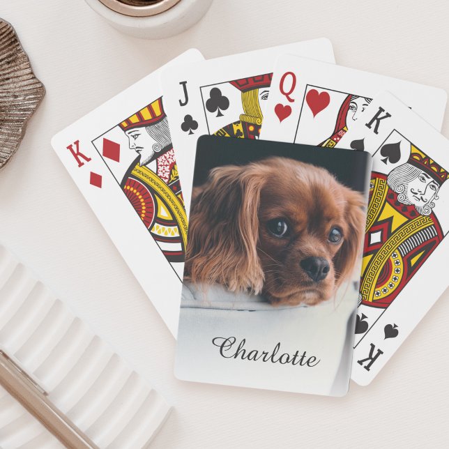 Custom Dog Pet Photo Poker Cards (Creator Uploaded)